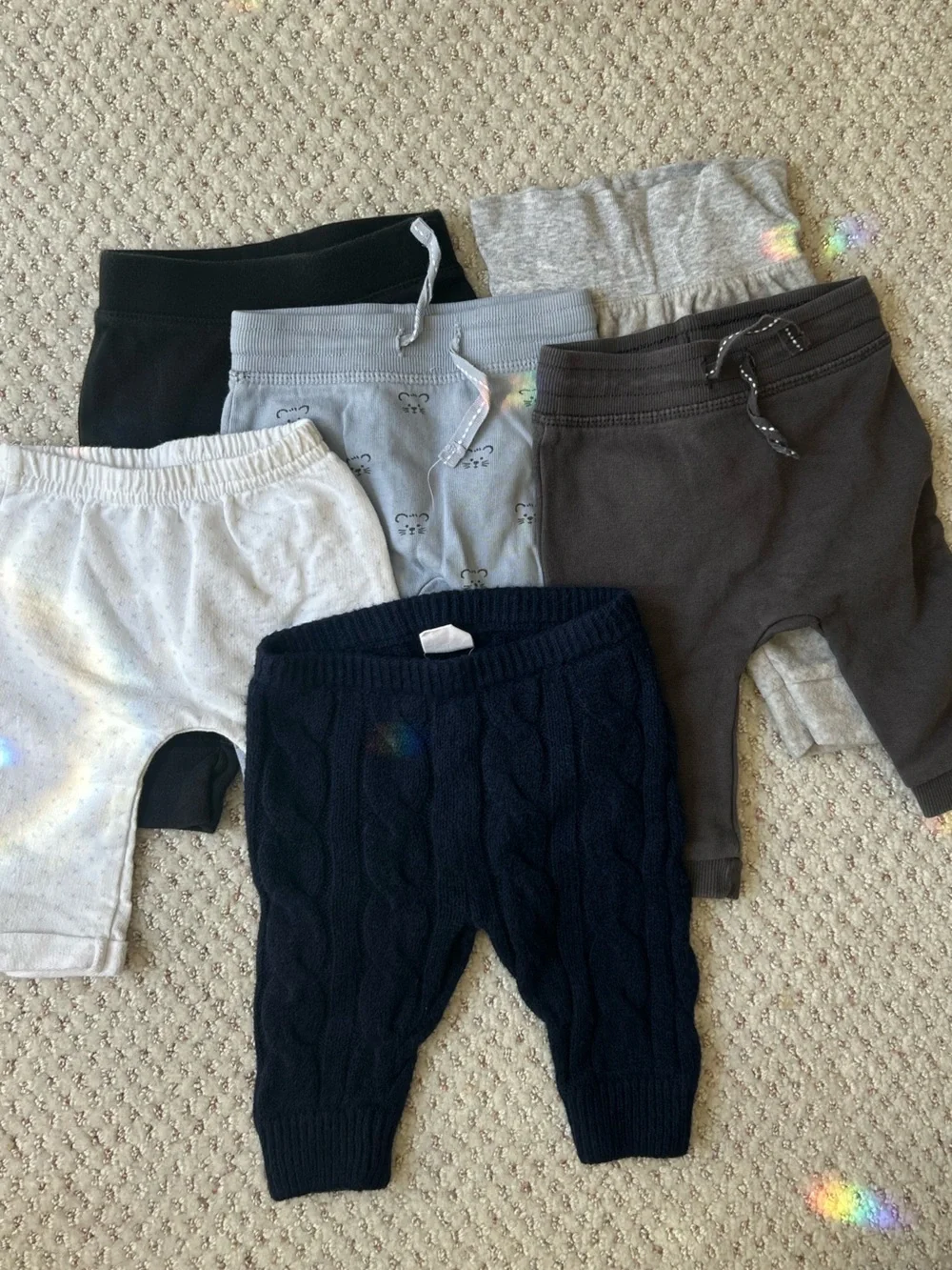 0-3 baby pants bundle